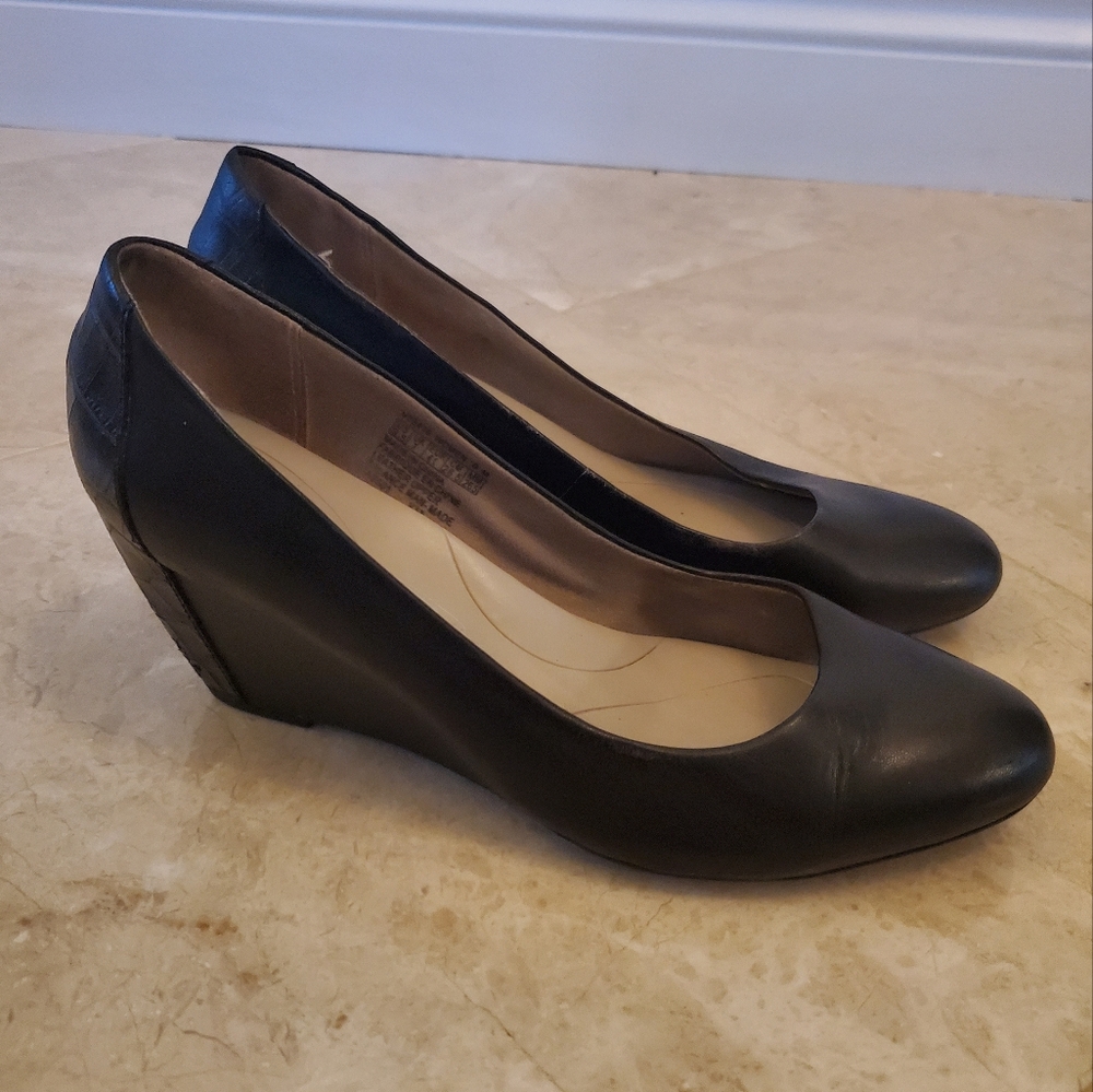 ROCKPORT LEATHER WEDGES 9.5
